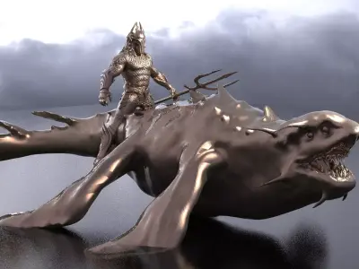 King of Atlantis Dinosaur Mount 2  3D model