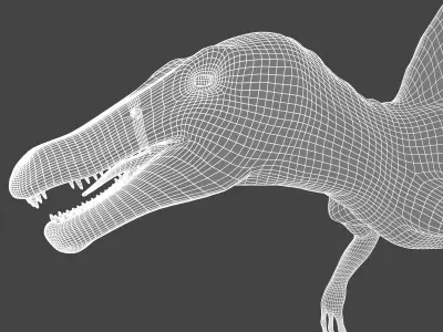Spinosaurus - rigged 3D model