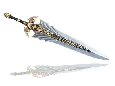 Regalia Greatsword Low-poly 3D model
