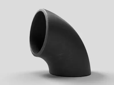 Elbow Pipe Short Radius 4 inches 3D model
