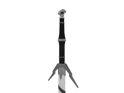 The witcher silver sword 3D model