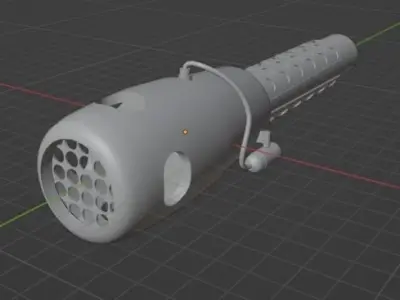 Simple Pulsejet Engine 3D model