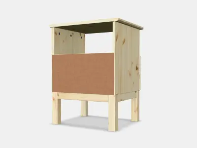 TARVA Nightstand Low-poly 3D model