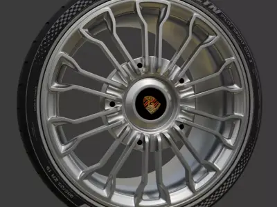 Porsche 918 Spyder Rims Free 3D model