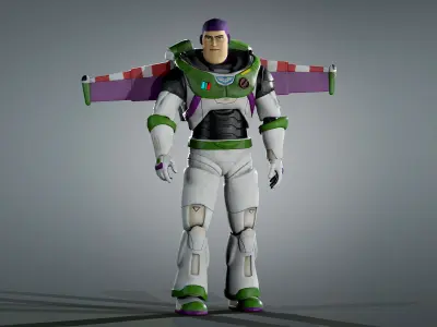 Buzz Lightyear From Movie Low-poly 3D model