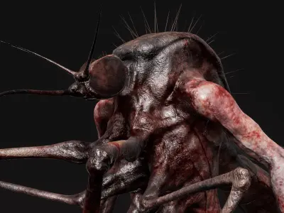 Mutant Mosquito - Horror Insects Collection Low-poly 3D model