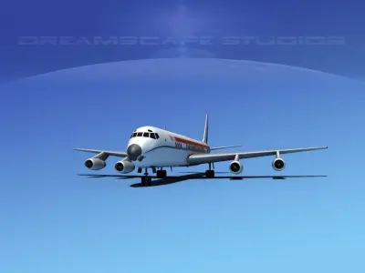 Douglas DC-8-63 Brit Air 3D model