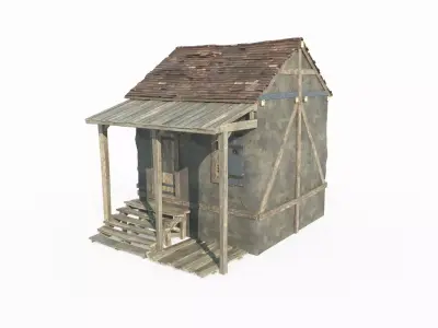 18th century architectural houses 3D model