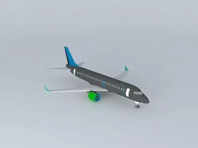 FlyRoyal Embraer 190 Free 3D model
