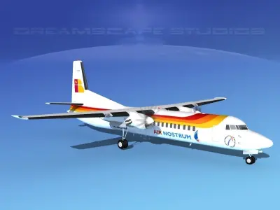 Fokker F-60 Air Nostrum 3D model