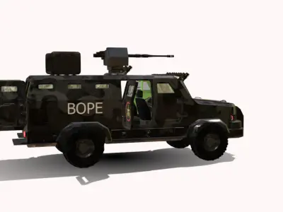 caveirao 4x4  bope br  Low-poly 3D model