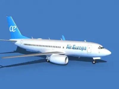 Boeing 737 MAX 7 Air Europa 3D model