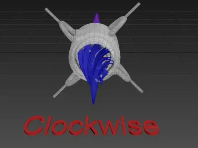 Vortex Implosion Thruster - Concept 3D model