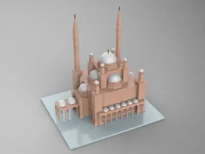 Mohamed Ali Mosque 3D Model 3D print model