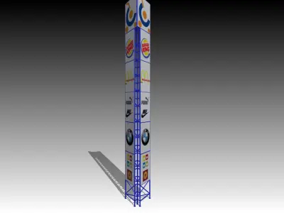 Column Advertising 3D model