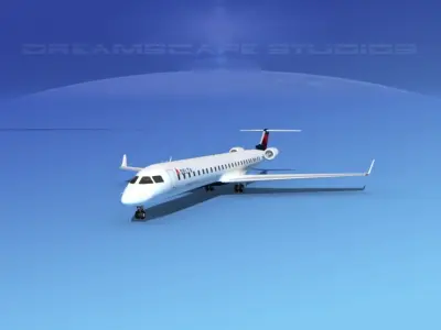 Bombardier CRJ1000 Delta Connection 3D model