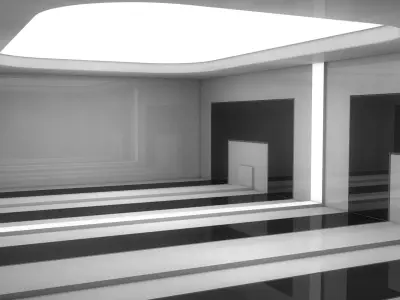 Sci Fi Interior 3D model 90
