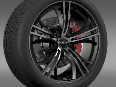 Audi R8 V10 Exclusive wheel 3D model