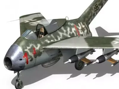 Focke Wulf TA 183 Huckebein 3D model