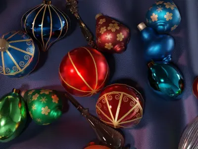 Christmas Decoration Free low-poly 3D model