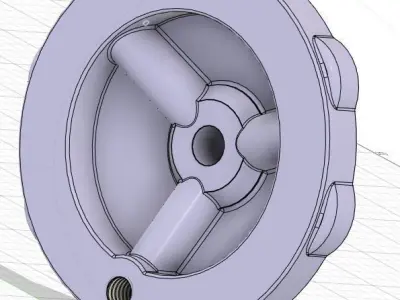 Hitachi C10FR Table Saw Handle 3D model