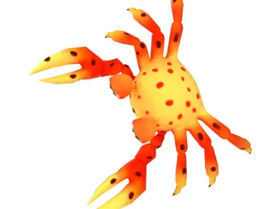 Johnson Fresh Crab Animated  Low-poly 3D model