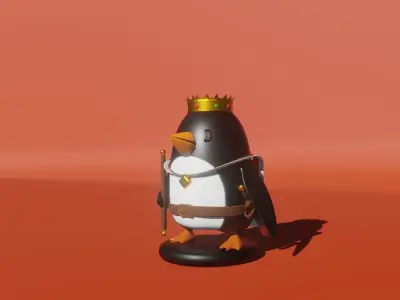 King penguin for 3D printing 3D print model 3D model