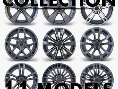 Car Rim Wheel Collection volume 2 3D model