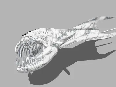 Fish Thing Low-poly 3D model purchase