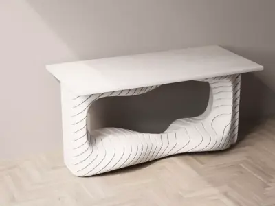 Unusual table Free 3D model
