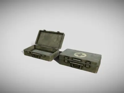 Field Medic Case Low-poly 3D model
