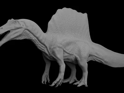 Spinosaurus aegyptiacus Low-poly 3D model