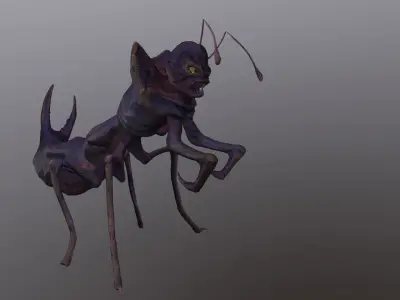 Monster Bug Mantis Low-poly 3D model