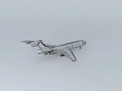 Template Vickers Armstrongs VC10 Free 3D model