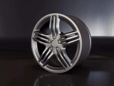 Car rim Mercedes AMG for tire 3D model