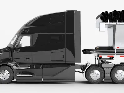  Semi Truck Generic Live Bottom Trailer 04 