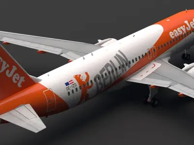 EasyJet A320 Berlin 3D model