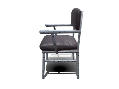 Old Chair Low-poly PBR Free Free low-poly 3D model