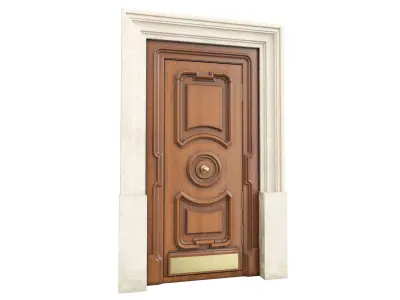 Entrance classic door 115 3D model
