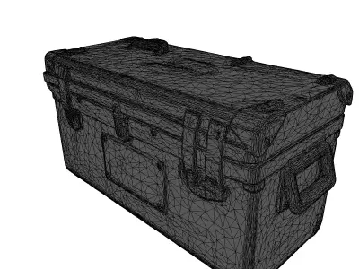 Military Ammo Crate Storage Box 3D model