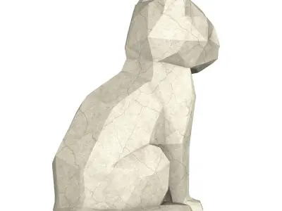 Low Poly Cat 3D model