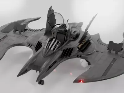 1989 Batwing Low-poly 3D model