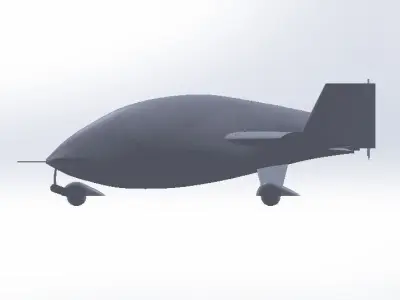 Canard Motoglider 3D model