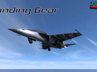 Mobile Low Poly Yakovlev Yak130 Low-poly 3D model