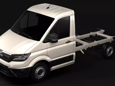 MAN TGE Chassis Single-Cab 2017 3D model