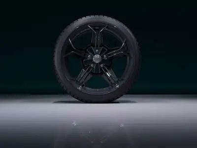 CR5OB wheel Low-poly 3D model