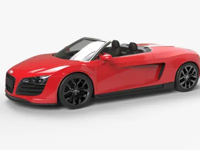 Audi R8 Spyder 3D model