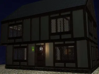Tudor tavern 3D model