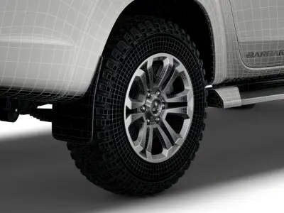 Mitsubishi L200 Barbarian X 2020 wheel 3D model