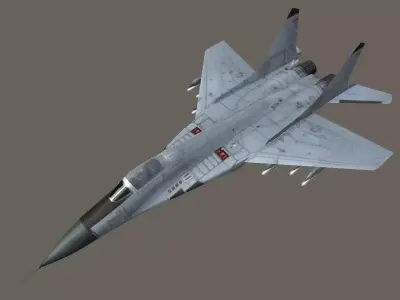 Mikoyan MiG-29 low-poly 3D model Low-poly 3D model